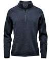 FHP-1W Stormtech Ladies Avalante 1/4 Zip Fleece Navy Heather colour image
